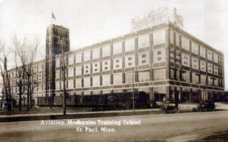 Aviation Mechanics Training School, 2550 University Avenue, St. Paul, 1918