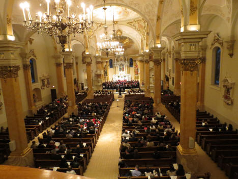 Interior, St. Agnes Church, 535 Thomas Avenue W, St. Paul, Minnesota, 2013