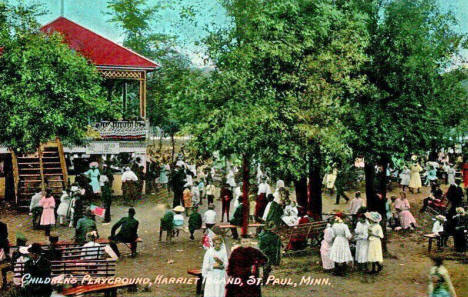 Children's Playground, Harriet Island, St. Paul, Minnesota, 1908