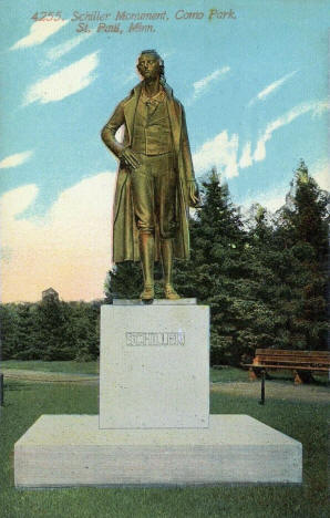 Schiller Monument, Como Park, St. Paul, Minnesota, 1912