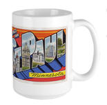 Greetings from St. Paul Postcard Large Mug