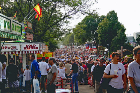 Street scene at the Minnesota State Fair, 2006