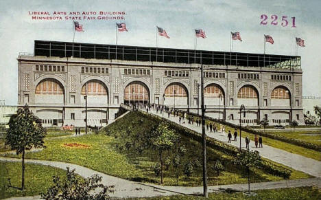 Liberal Arts and Auto Building, Minnesota State Fair Grounds, 1909