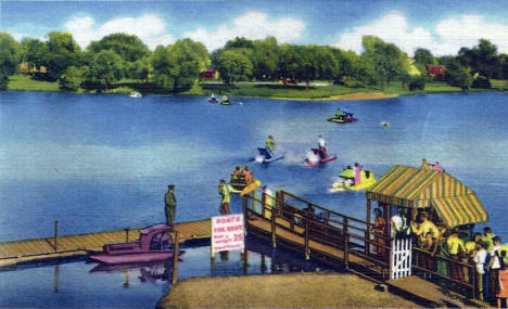 Water Bike Dock, Como Park, St. Paul Minnesota, 1948
