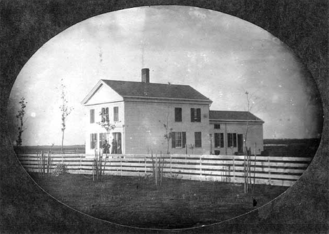John W. North home, 118 University Avenue SE, St. Anthony (later Minneapolis Minnesota), 1850