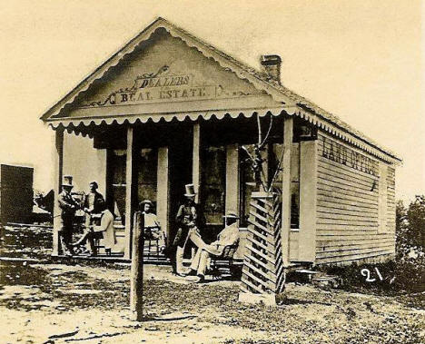 First Real Estate Office in Minneapolis Minnesota, 1855