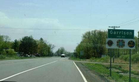 Entering Garrison on Highway 18, 2007