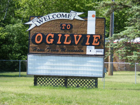 Ogilvie Minnesota Welcome Sign, 2007