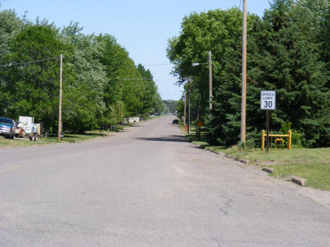 Street scene in Ogilvie Minnesota, 2007