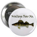 Walleye Fear Me 2.25" Button
