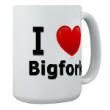 I Love Bigfork Large Mug