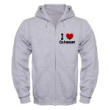 I Love Cohasset Zip Hoodie