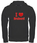 I Love Brainerd Hoodie (dark)