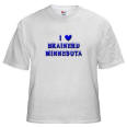 I Love Brainerd Winter White T-Shirt