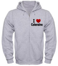 I Love Coleraine Zip Hoodie