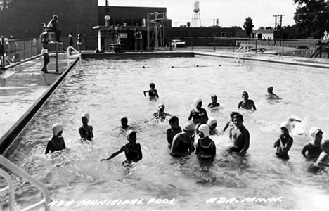 Ada municipal pool, Ada Minnesota, 1960