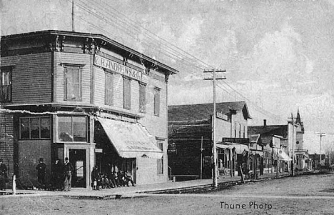 Southeast business block, Ada Minnesota, 1908