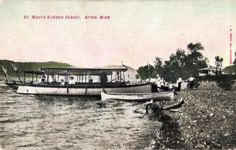 St. Mary's Summer Resort, Afton Minnesota, 1910
