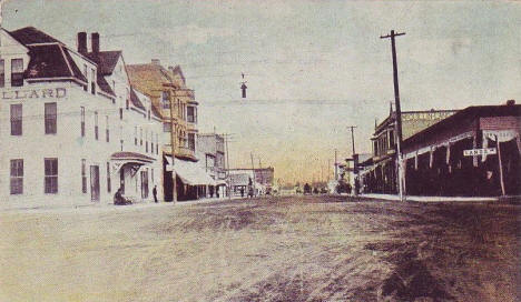 Street scene, Aitkin Minnesota, 1909
