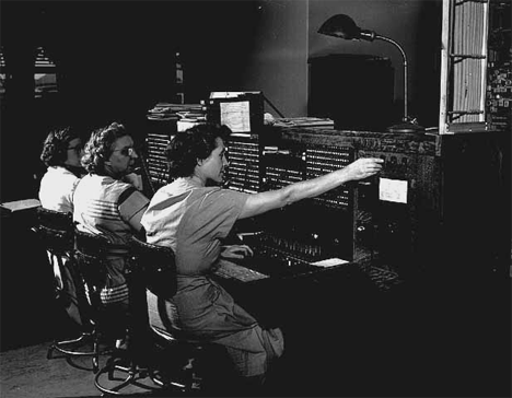 Telephone switchboard, Aitkin Minnesota, 1950