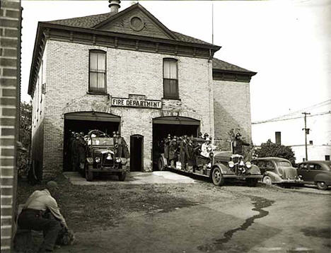 Fire department, Aitkin Minnesota, 1950