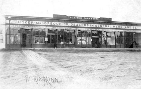 The Aitkin Cash Store, Aitkin Minnesota, 1920