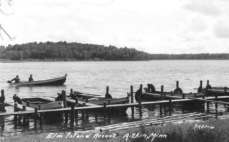 Elm Island Resort, Aitkin Minnesota, 1940's