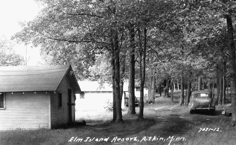 Elm Island Resort, Aitkin Minnesota, 1940's