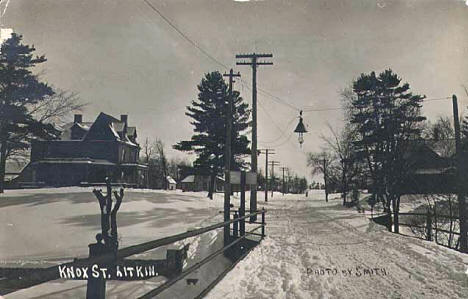 Knox Street, Aitkin Minnesota, 1909