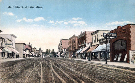 Main Street, Aitkin Minnesota, 1910's