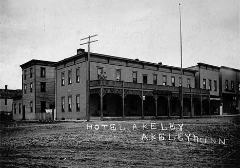 Hotel Akeley, Akeley Minnesota, 1908