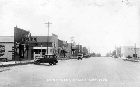 Main Street, Akeley Minnesota, 1931
