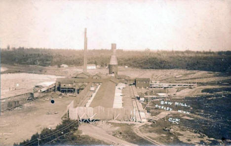 Saw Mill, Akeley Minnesota, 1907