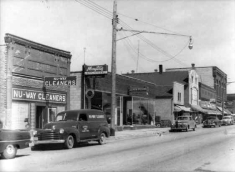 Railroad Avenue looking east, Albany Minnesota, 1953
