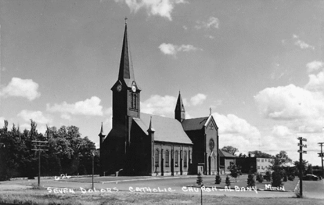 Seven Dolars Catholic Church, Albany Minnesota, 1950's