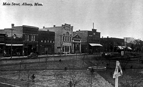 Main Street, Albany Minnesota, 1910