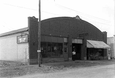 Garage at Albany Minnesota, 1920