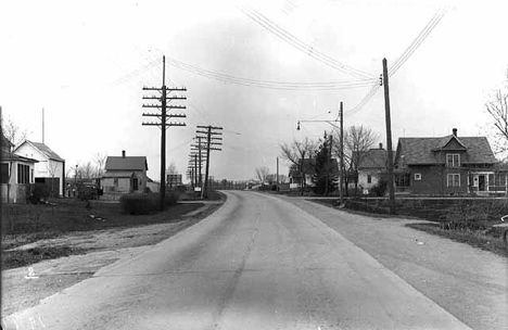 Road and house in Albany Minnesota, 1945