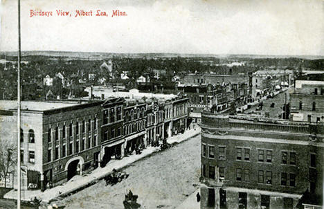 Birds Eye View, Albert Lea Minnesota, 1909