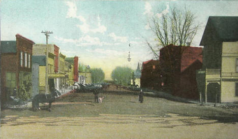 Broadway Street, Alden Minnesota, 1908