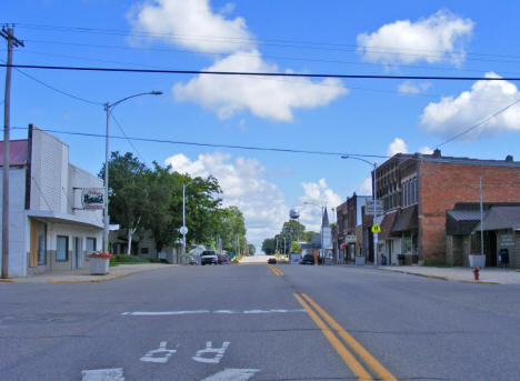 Street scene, Alden Minnesota, 2010