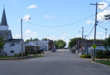 Street scene, Alden Minnesota, 2010