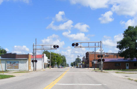 Street scene, Alden Minnesota, 2010