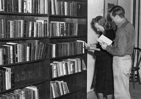 Library station, Alden Minnesota, 1938