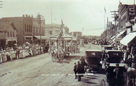 4th of July Parade, Alexandria Minnesota, 1909