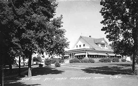 Club-house and Golf Course, Alexandria Minnesota, 1955