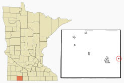 Location of Alpha, Minnesota