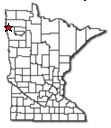 Location of Alvarado MN