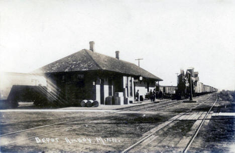 Depot, Amboy Minnesota, 1910's