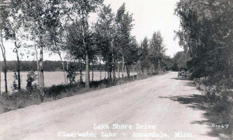 Lake Shore Drive, Annandale Minnesota, 1920's